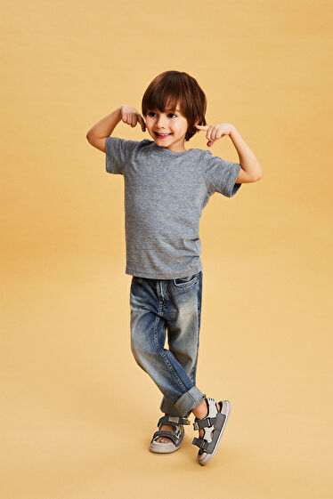 Vicco Wonder Hafif Erkek Bebek Gri Sandalet