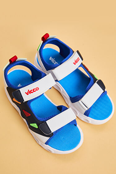 Vicco Hilda Işıklı Erkek Okul Öncesi Saks Mavi Sandalet