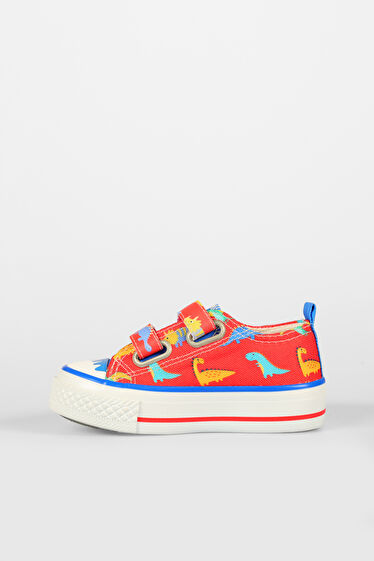 Vicco Done Desenli Unisex Okul Öncesi Kırmızı Sneaker