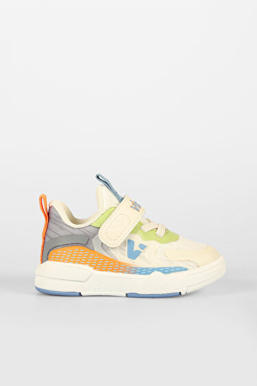 Vicco Daphne Baskılı Unisex Bebek Bej Sneaker
