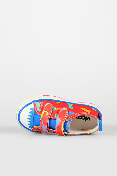 Vicco Done Desenli Unisex Bebek Kırmızı Sneaker