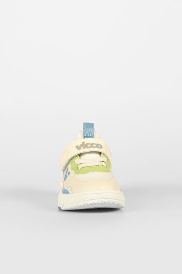 Vicco Daphne Baskılı Unisex Bebek Bej Sneaker