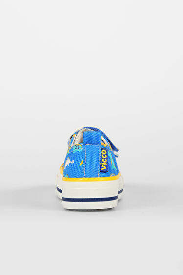 Vicco Done Desenli Erkek Okul Öncesi Saks Mavi Sneaker