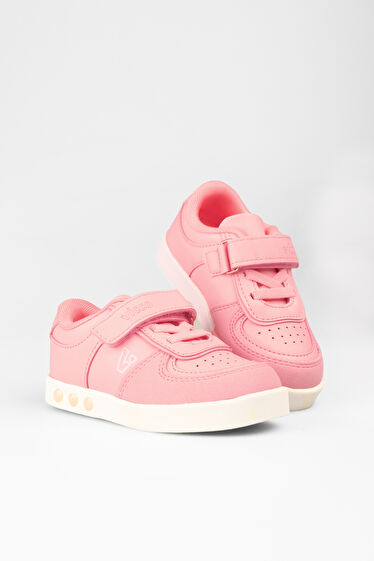 Vicco Sam Işıklı Kız Bebek Pudra/Pudra Sneaker