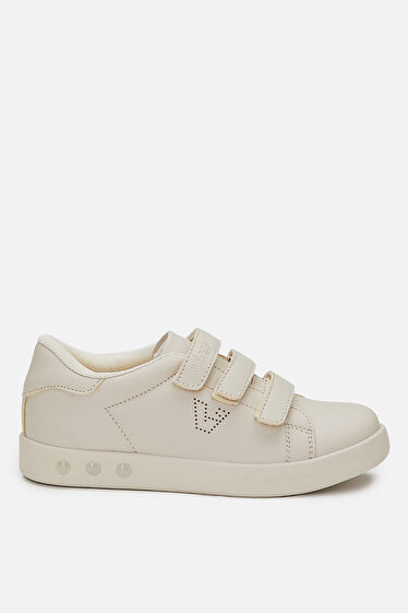 Vicco Oyo Işıklı Unisex Çocuk Bej Sneaker