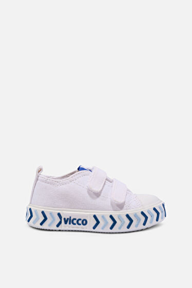 Vicco Timo Basic Erkek Bebek Beyaz/Mavi Spor Ayakkabı