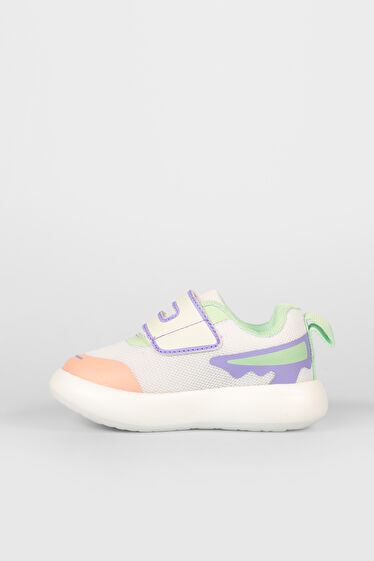 Vicco Melodic Işıklı Kız Okul Öncesi Beyaz/Lila Sneaker
