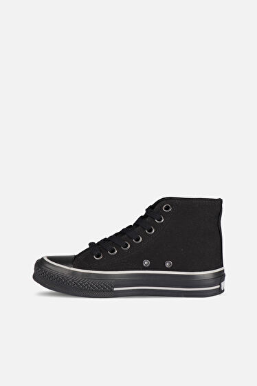 Vicco Star Basic Unisex Genç Siyah/Siyah Sneaker