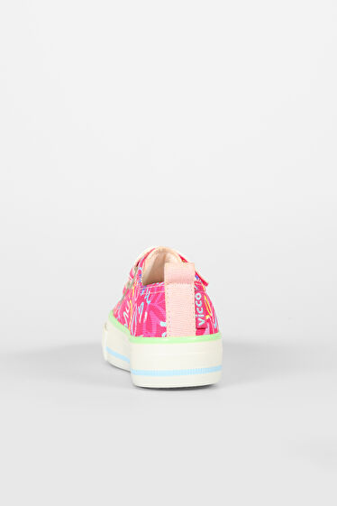 Vicco Done Desenli Kız Bebek Fuşya Sneaker