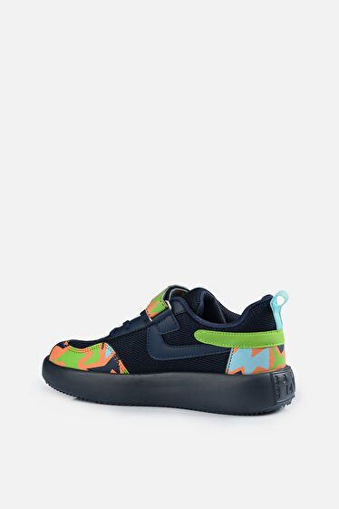 Vicco Napoli Desenli Erkek Çocuk Lacivert Sneaker