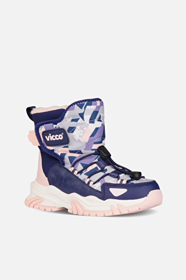 Vicco Alesta Kürklü Kız Okul Öncesi Lacivert Outdoor Bot