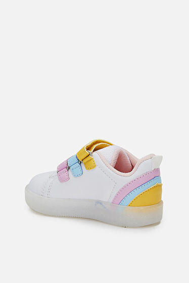 Vicco Sun Işıklı Kız Okul Öncesi Beyaz/Pembe Sneaker