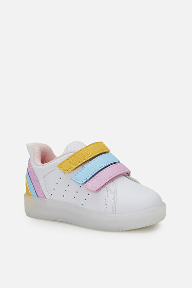 Vicco Sun Işıklı Kız Okul Öncesi Beyaz/Pembe Sneaker