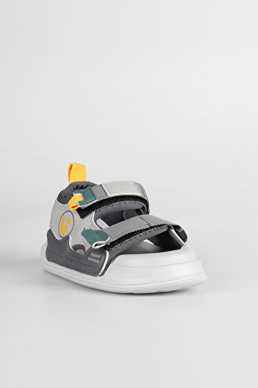 Vicco Wonder Hafif Erkek Bebek Gri Sandalet