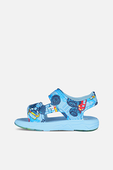 Vicco Vital Desenli Erkek Bebek Mavi Sandalet
