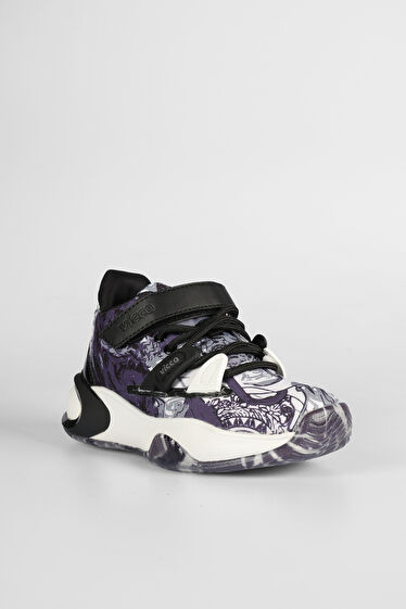 Vicco Universe Baskılı Erkek Çocuk Siyah Sneaker