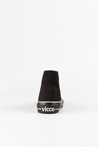 Vicco Star Basic Unisex Çocuk Siyah/Siyah Sneaker