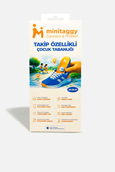 Minitaggy Minitaggy 1 Takip Aksesuar Lacivert/Turuncu Takipli Taban