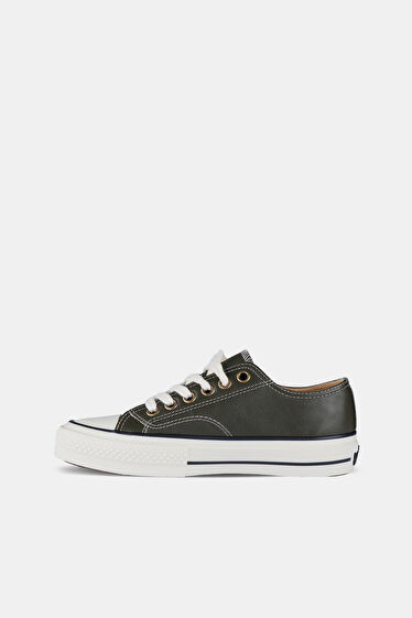Vicco Navar Basic Unisex Genç Haki Sneaker