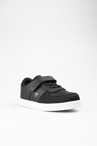 Vicco Sam Işıklı Unisex Çocuk Siyah/Beyaz Sneaker