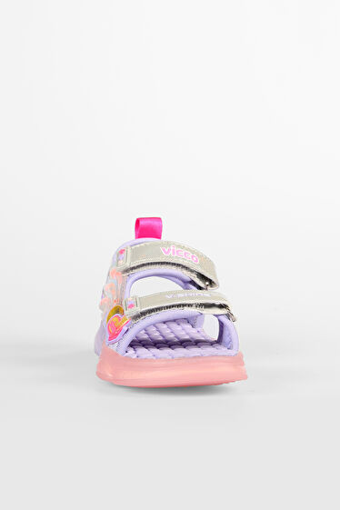 Vicco Can Işıklı Kız Bebek Lila Sandalet