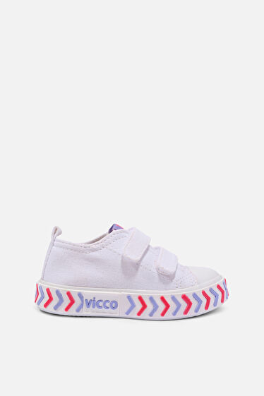 Vicco Timo Basic Kız Bebek Beyaz/Pembe Spor Ayakkabı