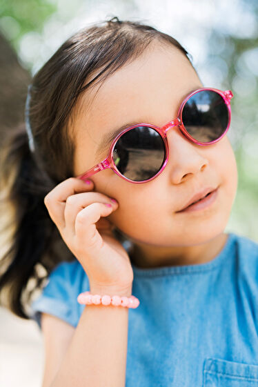 Looklight Will 100% UV Koruması, Polarized Kız Aksesuar Jelly Pink Gözlük