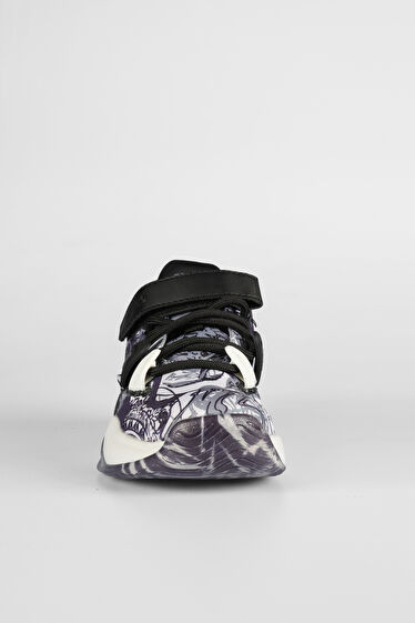 Vicco Universe Baskılı Erkek Çocuk Siyah Sneaker