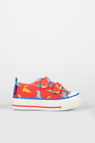 Vicco Done Desenli Unisex Okul Öncesi Kırmızı Sneaker