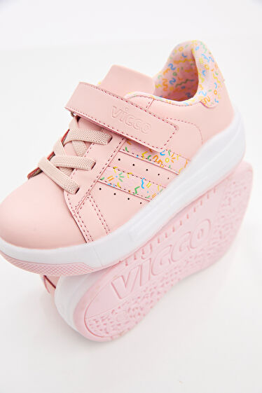 Vicco Pukky Işıklı Kız Bebek Pudra Sneaker