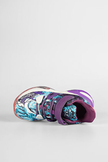 Vicco Universe Baskılı Kız Çocuk Mor Sneaker
