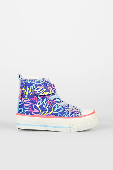 Vicco Ada Desenli Unisex Okul Öncesi Lacivert Sneaker