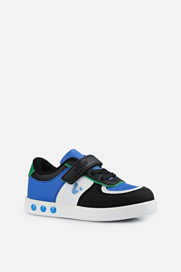Vicco Sam Işıklı Erkek Okul Öncesi Siyah/Saks Mavi Sneaker