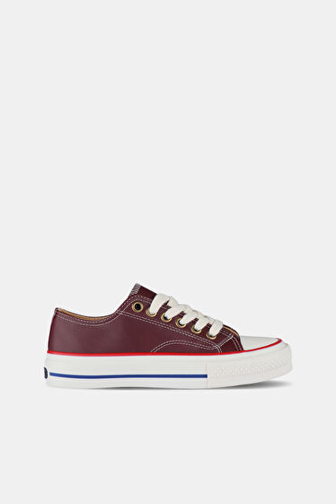 Vicco Navar Basic Unisex Genç Bordo Sneaker