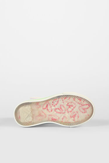 Vicco Ada Desenli Kız Bebek Beyaz/Pembe Sneaker