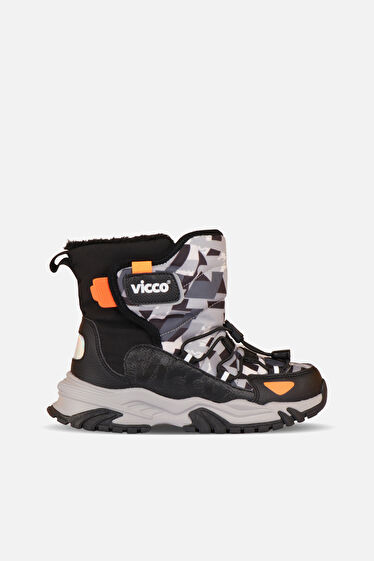 Vicco Alesta Kürklü Erkek Çocuk Siyah Outdoor Bot