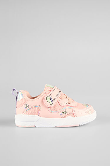 Vicco Repair Baskılı Kız Bebek Pudra Sneaker