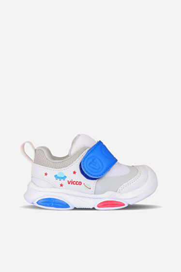 Vicco Onex Hafif Erkek Bebek Beyaz/Saks Mavi Günlük Ayakkabı