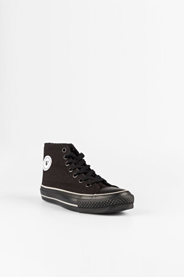 Vicco Star Basic Unisex Çocuk Siyah/Siyah Sneaker