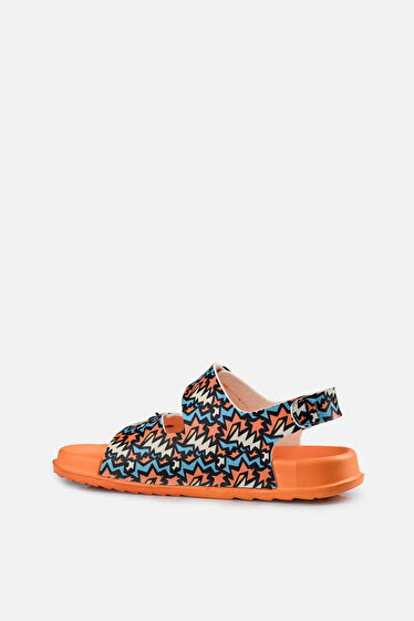 Vicco Miyu II Baskılı Erkek Çocuk Orange Sandalet