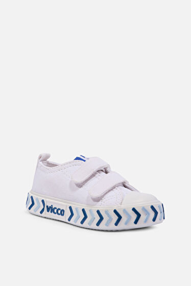 Vicco Timo Basic Erkek Bebek Beyaz/Mavi Spor Ayakkabı