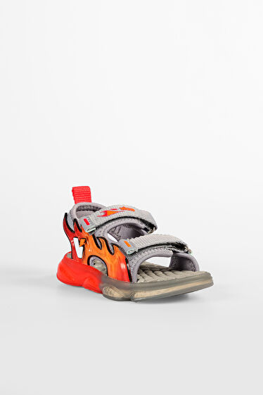 Vicco Jack Işıklı Erkek Bebek Gri Sandalet