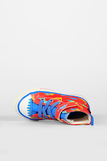 Vicco Ada Desenli Unisex Bebek Kırmızı Sneaker