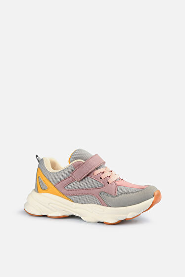 Vicco Asimo Hafif Kız Çocuk Gri Sneaker