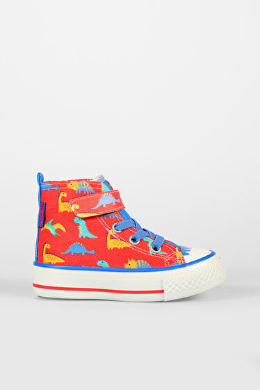 Vicco Ada Desenli Unisex Bebek Kırmızı Sneaker
