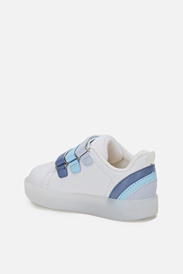 Vicco Sun Işıklı Erkek Okul Öncesi Beyaz/Mavi Sneaker