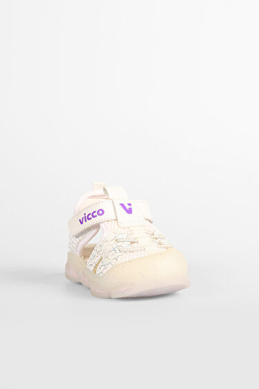 Vicco Monrovia Işıklı Kız İlk Adım Beyaz Sandalet