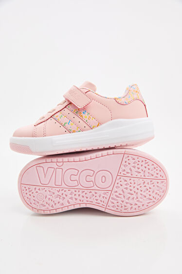 Vicco Pukky Işıklı Kız Bebek Pudra Sneaker