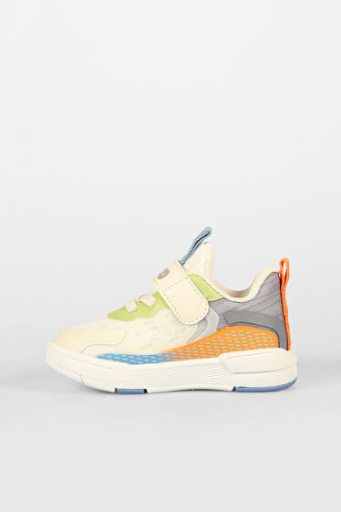 Vicco Daphne Baskılı Unisex Bebek Bej Sneaker