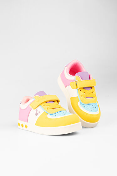 Vicco Sam Işıklı Kız Bebek Sarı Sneaker
